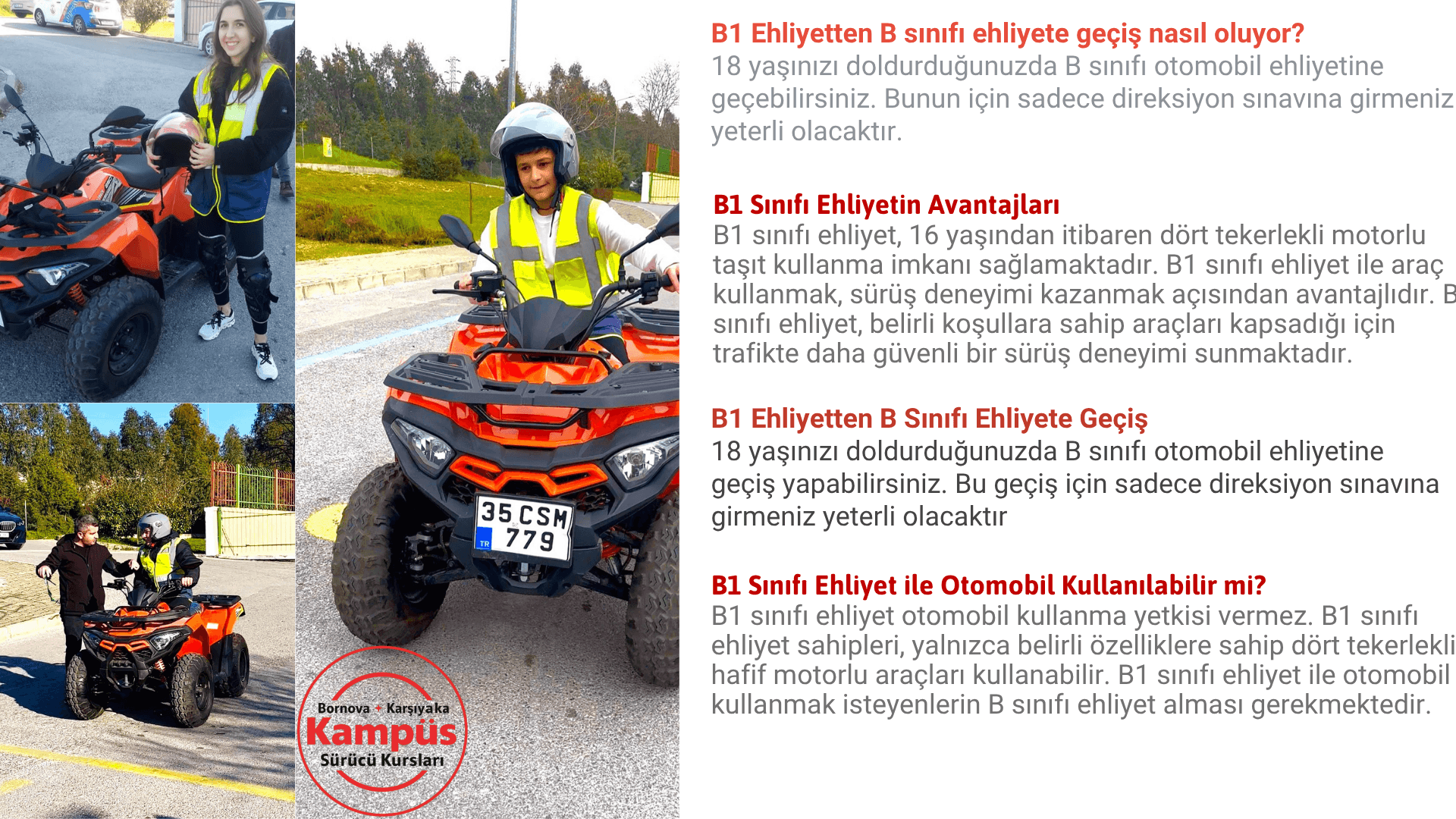Bornova B1 ATV Ehliyet Belgesi – 2026 Güncel Bilgiler